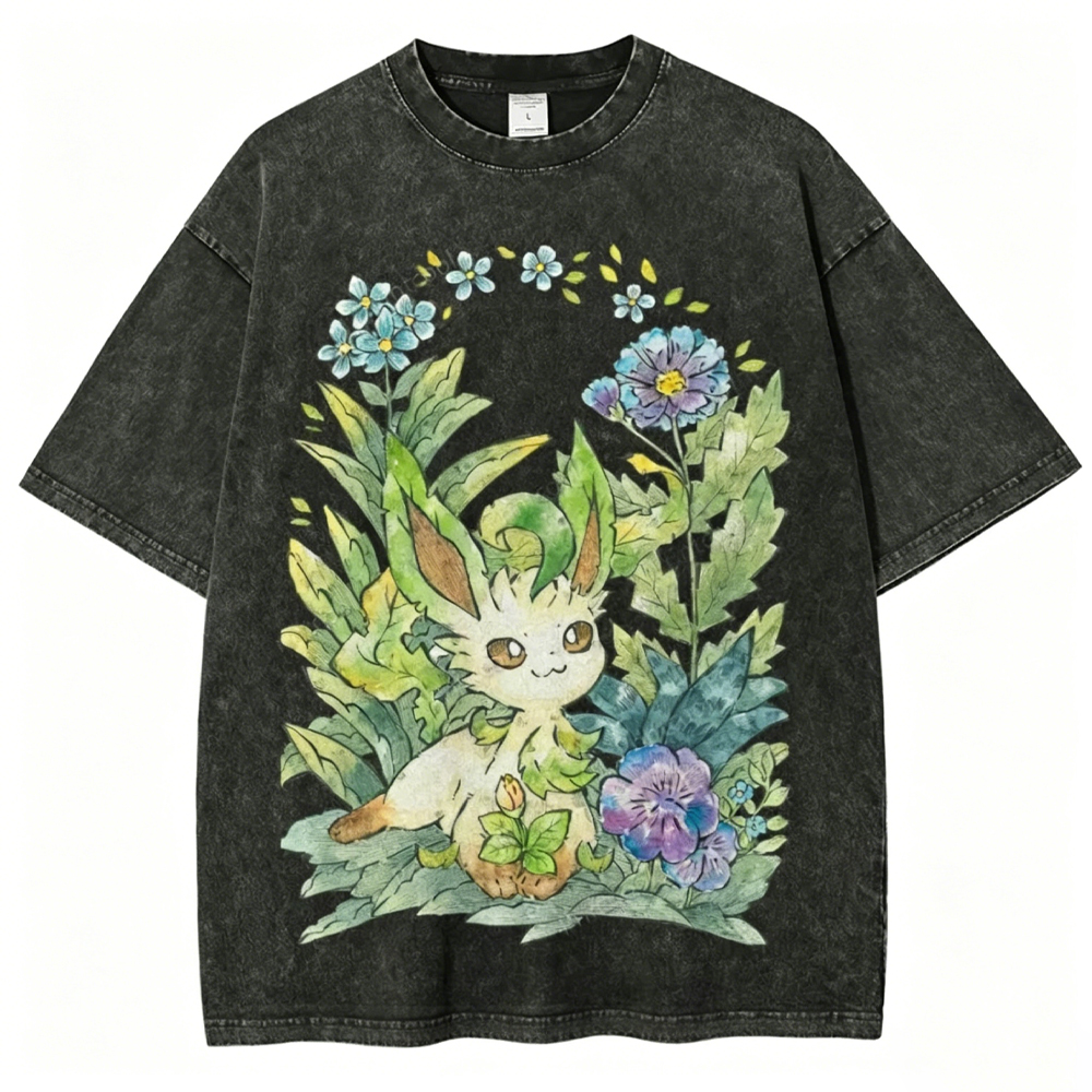 Forest Leaf Guardian Unisex Vintage Washed Tee