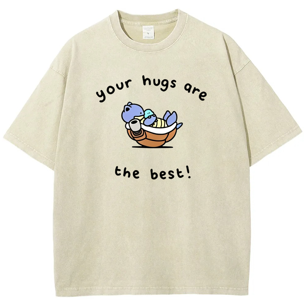 Best Hugs Love Quote Vintage Washed T-Shirt | Pokemon Anime
