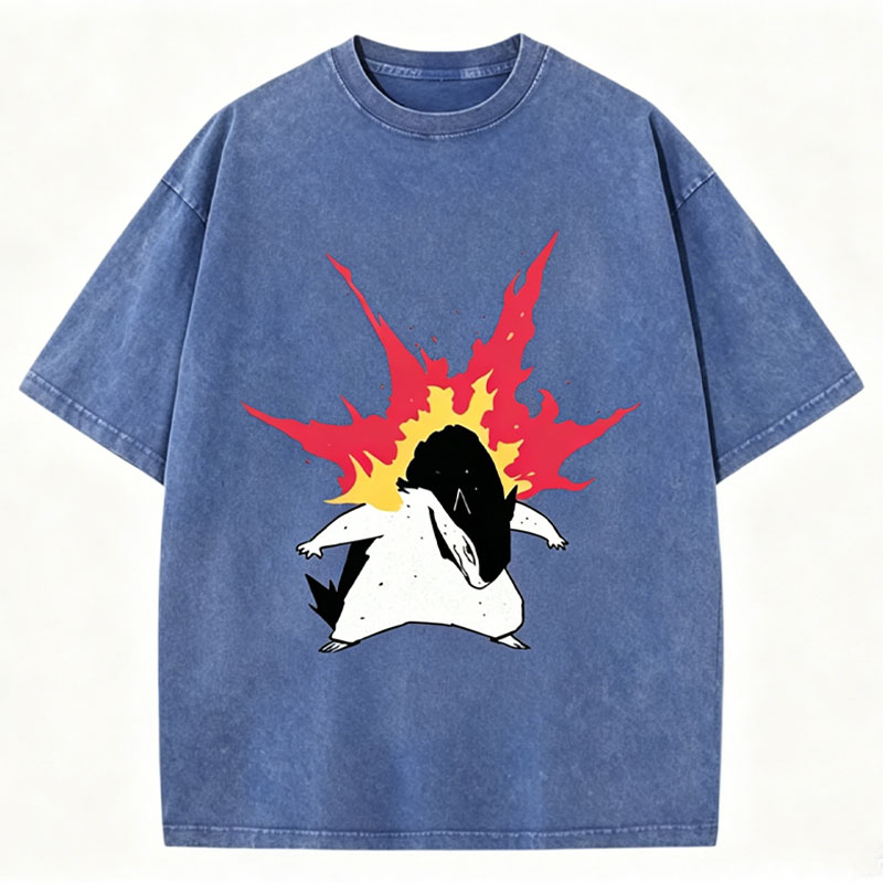 Pokémon Typhlosion Unisex Vintage Washed Tee