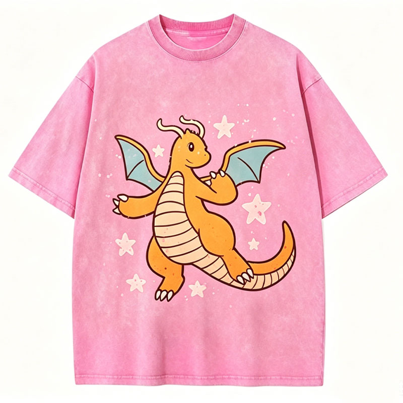 Pokémon Dragonite Unisex Vintage Washed Tee