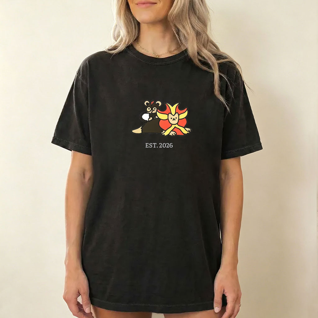 Cute Parent & Kid Pyroar Vintage Washed T-Shirt