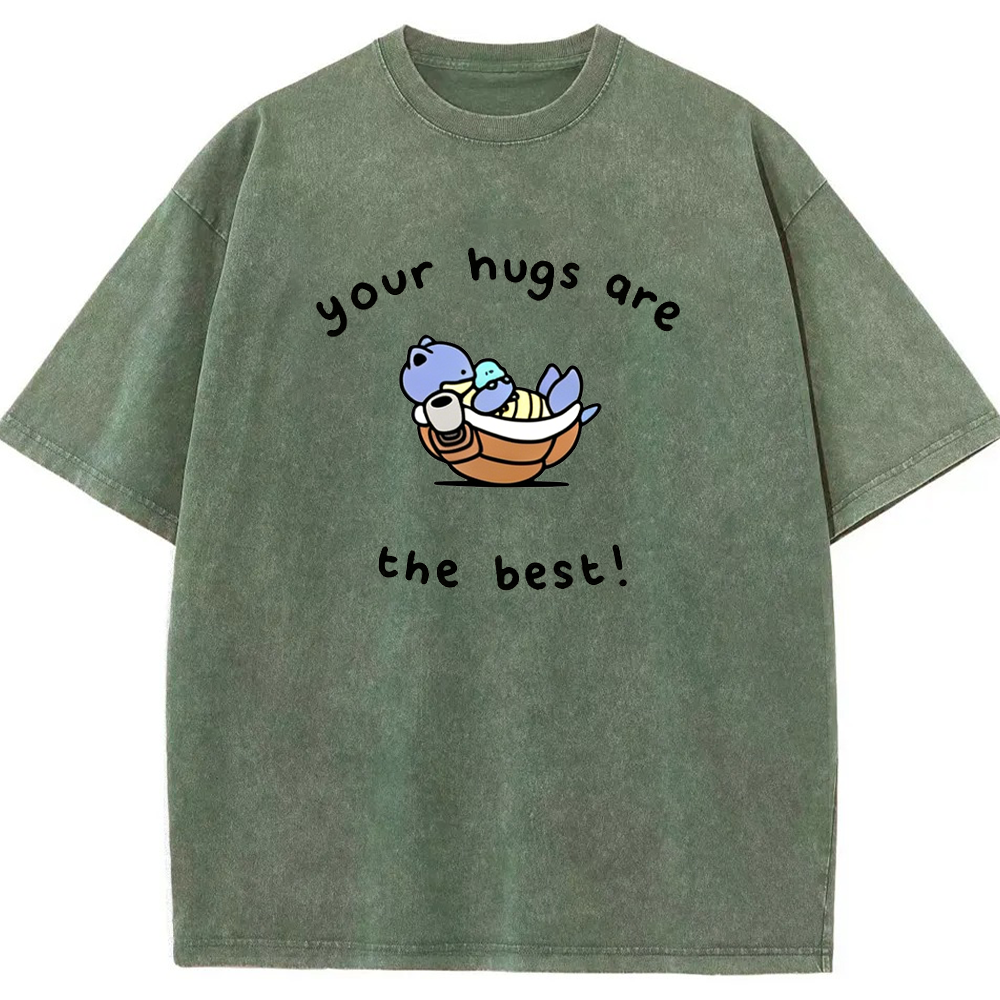 Best Hugs Love Quote Vintage Washed T-Shirt | Pokemon Anime