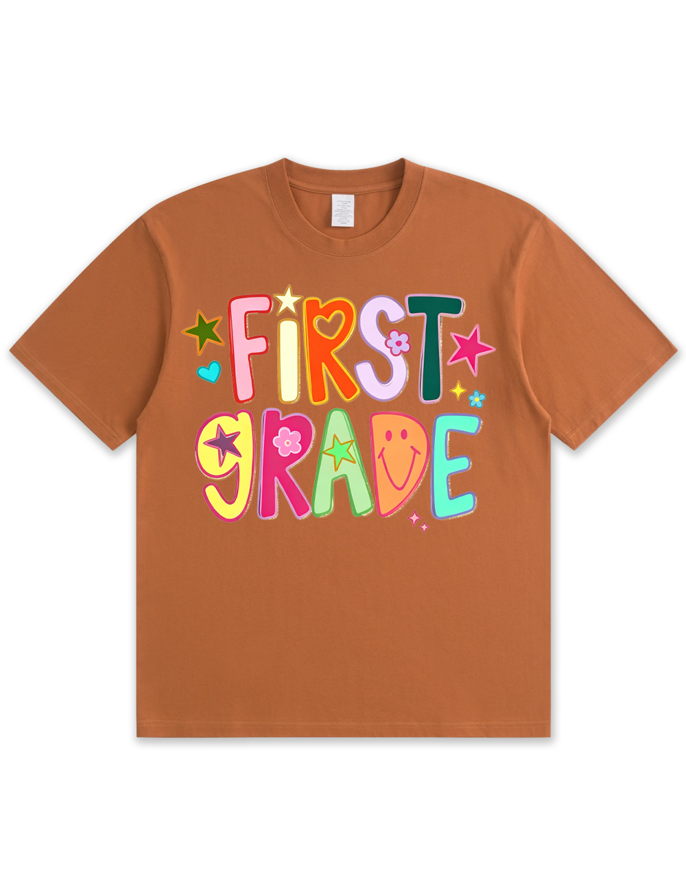 Preppy Hand Drawn Colorful Doodle Teacher Shirt