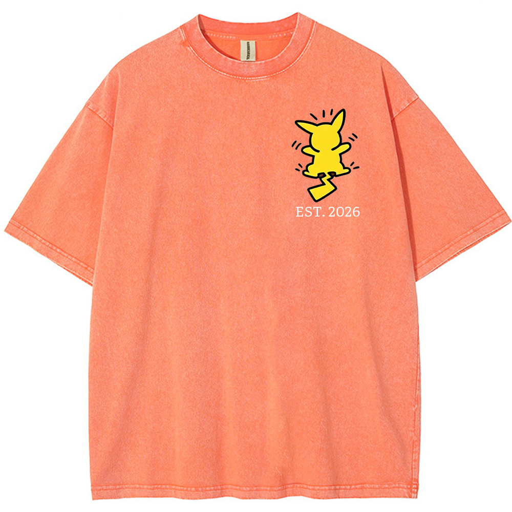 ront & Back Multi Pokemon Silhouette Family Tee | Pokemon Anime