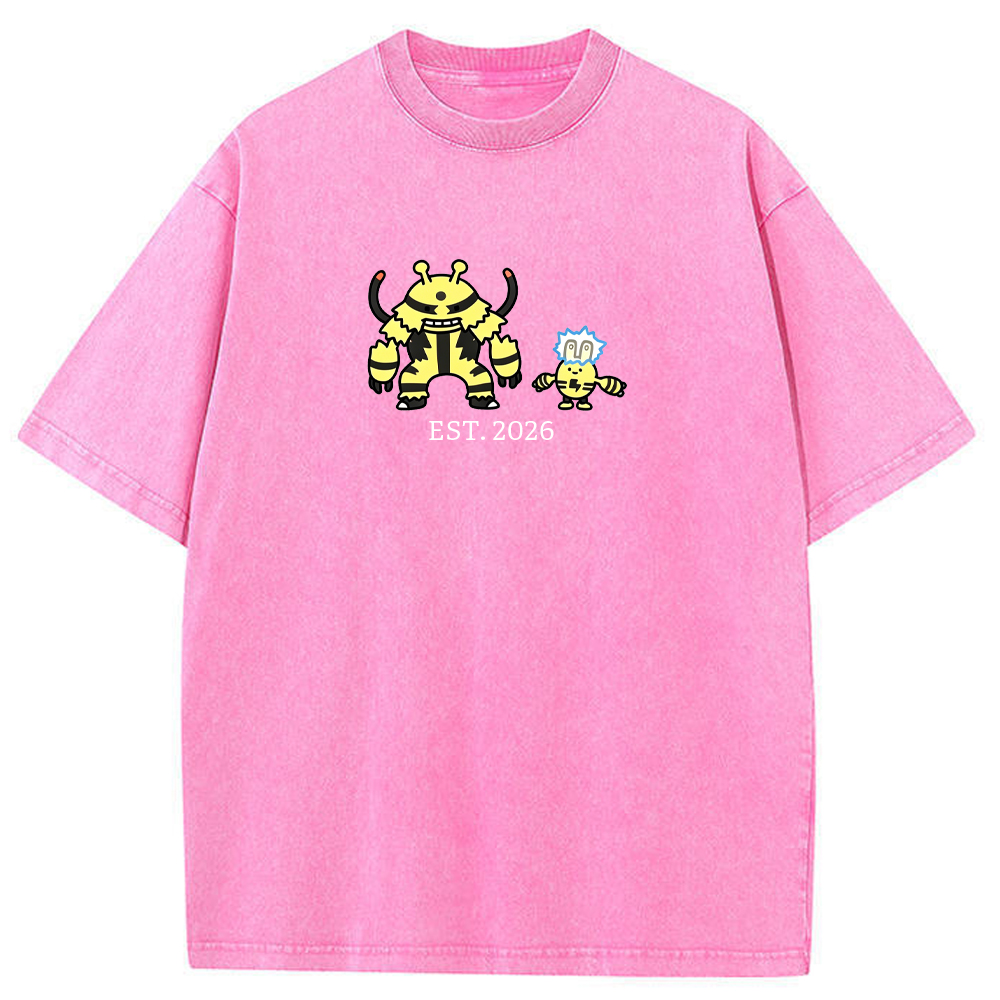 Cute Parent & Kid Electivire Vintage Washed T-Shirt
