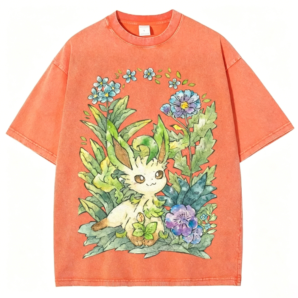 Forest Leaf Guardian Unisex Vintage Washed Tee