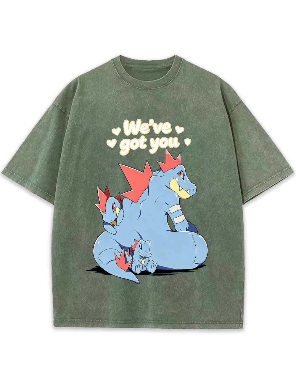 Parent & Kid Feraligatr Family Protect Vintage Washed T-Shirt