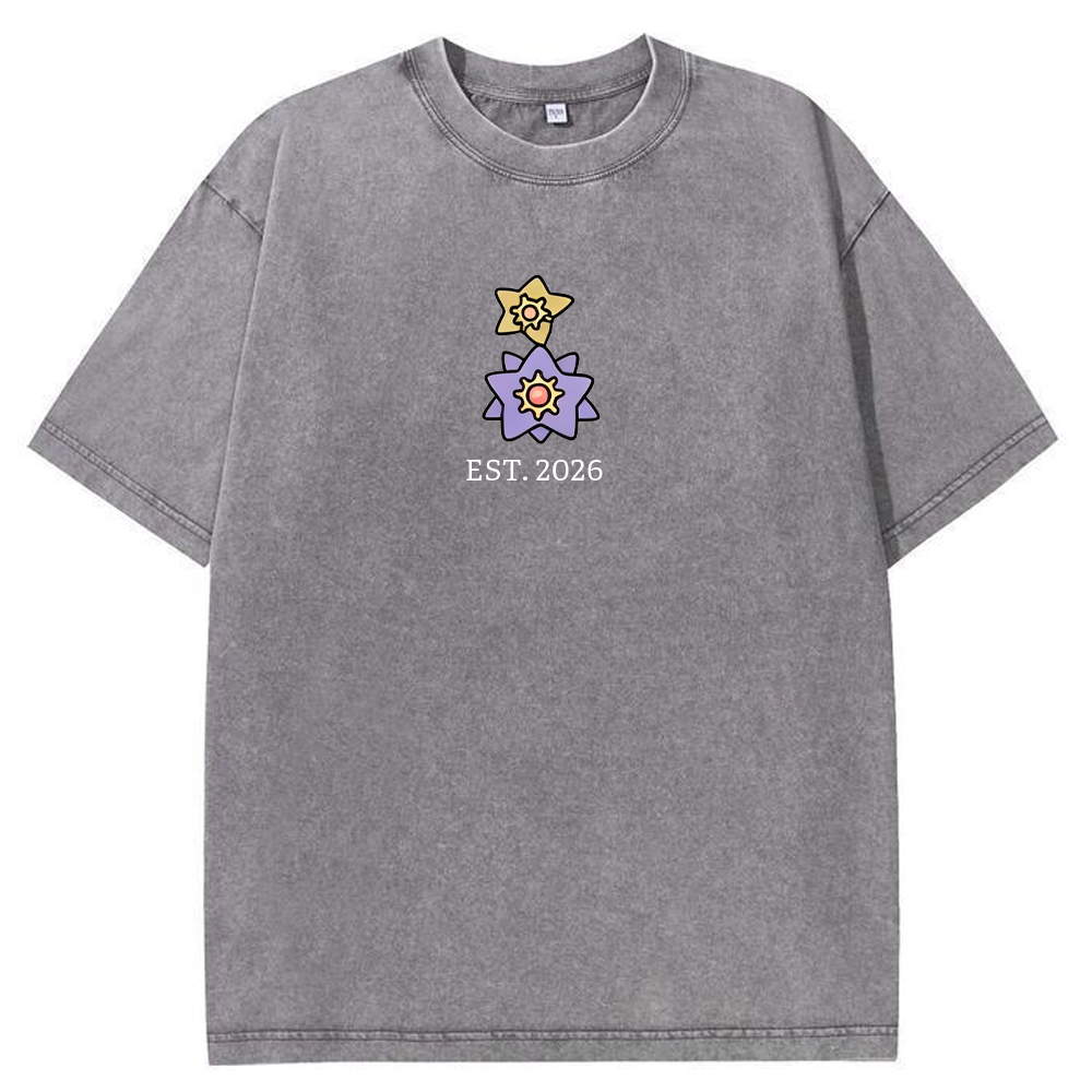 Cute Parent & Kid Starmie Vintage Washed T-Shirt