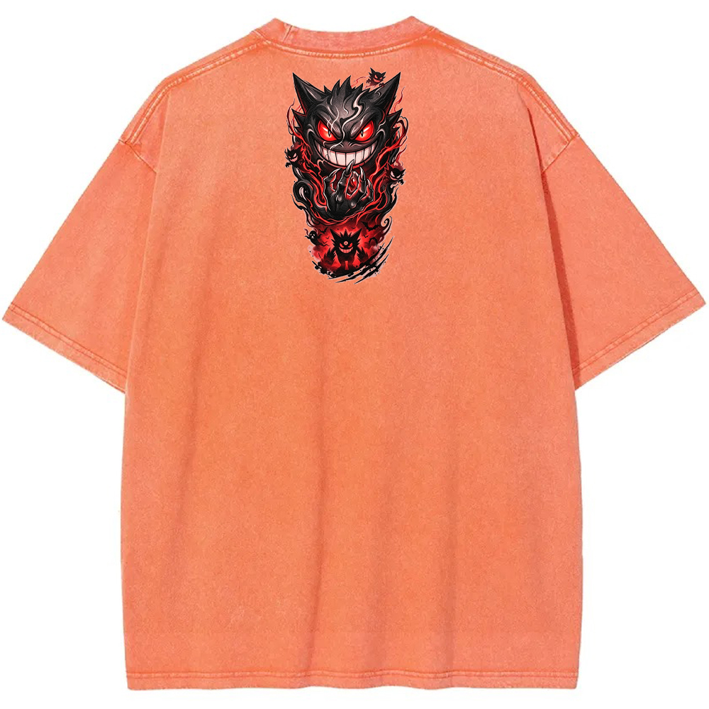 Oriental Cloud Gengar Tattoo Tee | Pokemon Anime