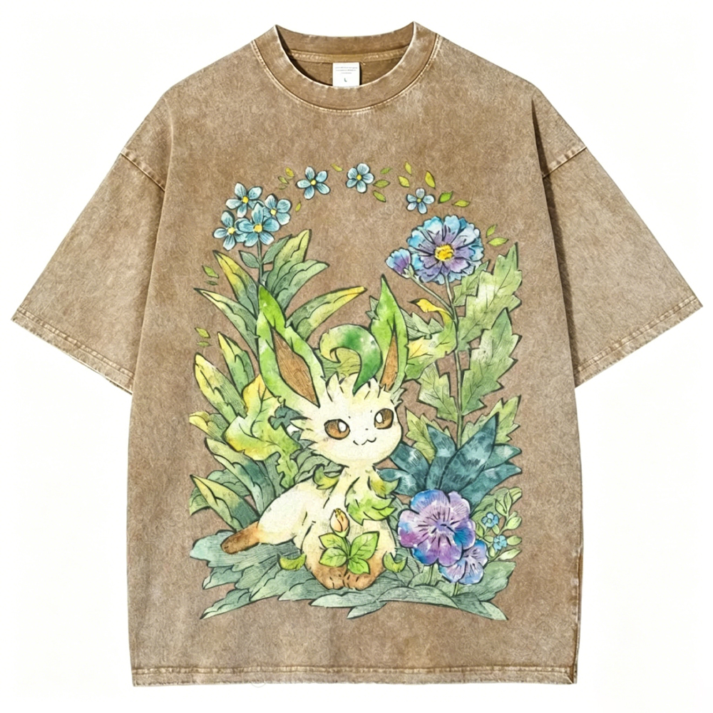 Forest Leaf Guardian Unisex Vintage Washed Tee