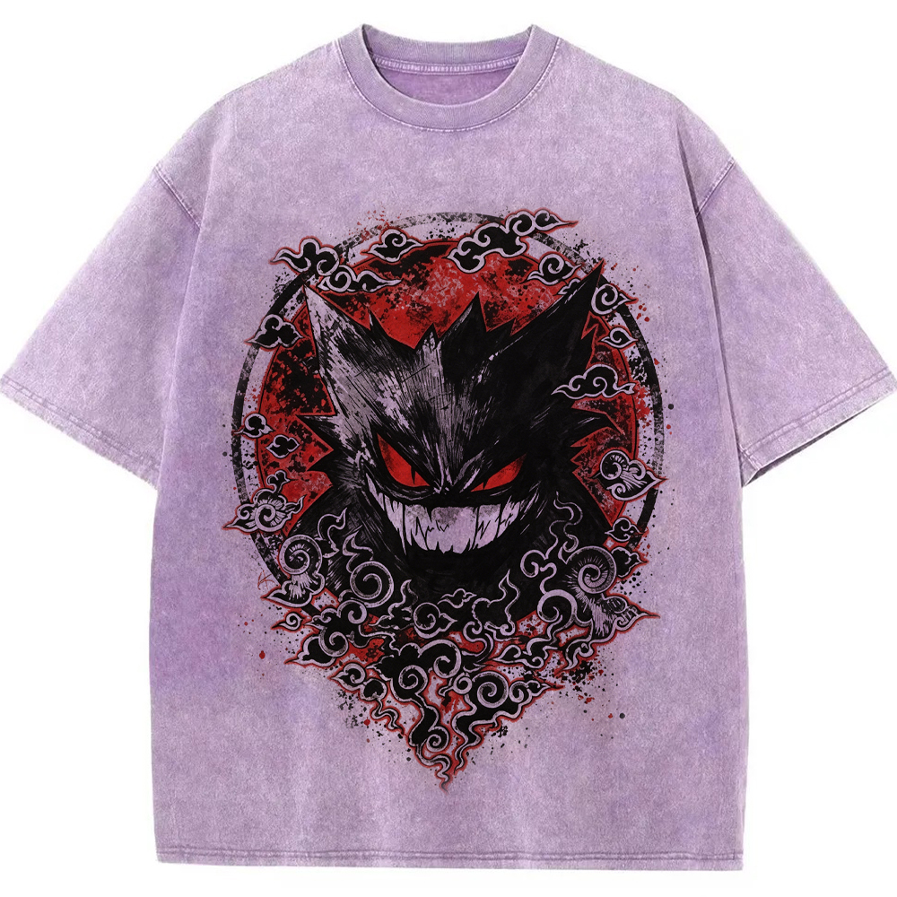 Oriental Cloud Gengar Tattoo Tee | Pokemon Anime