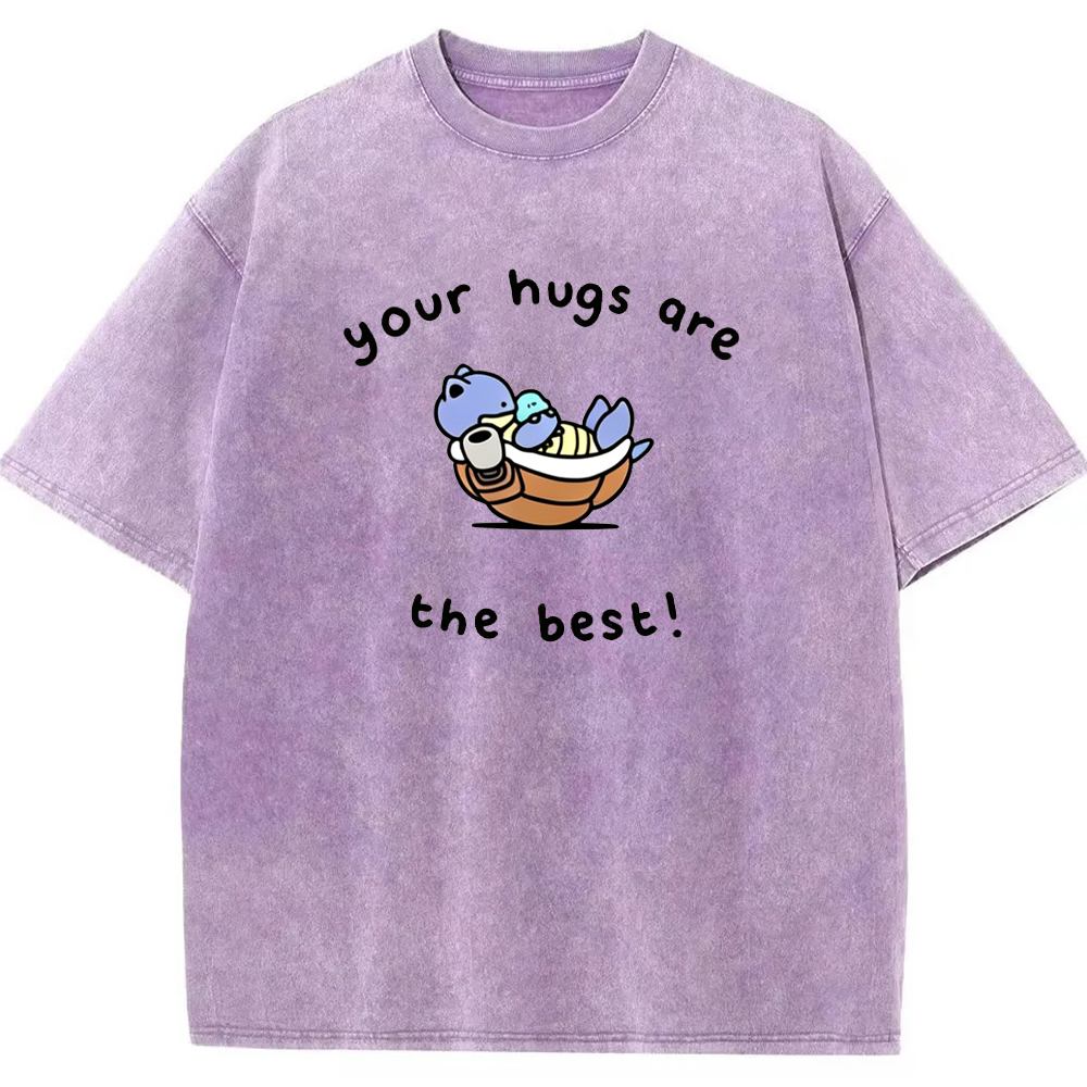 Best Hugs Love Quote Vintage Washed T-Shirt | Pokemon Anime