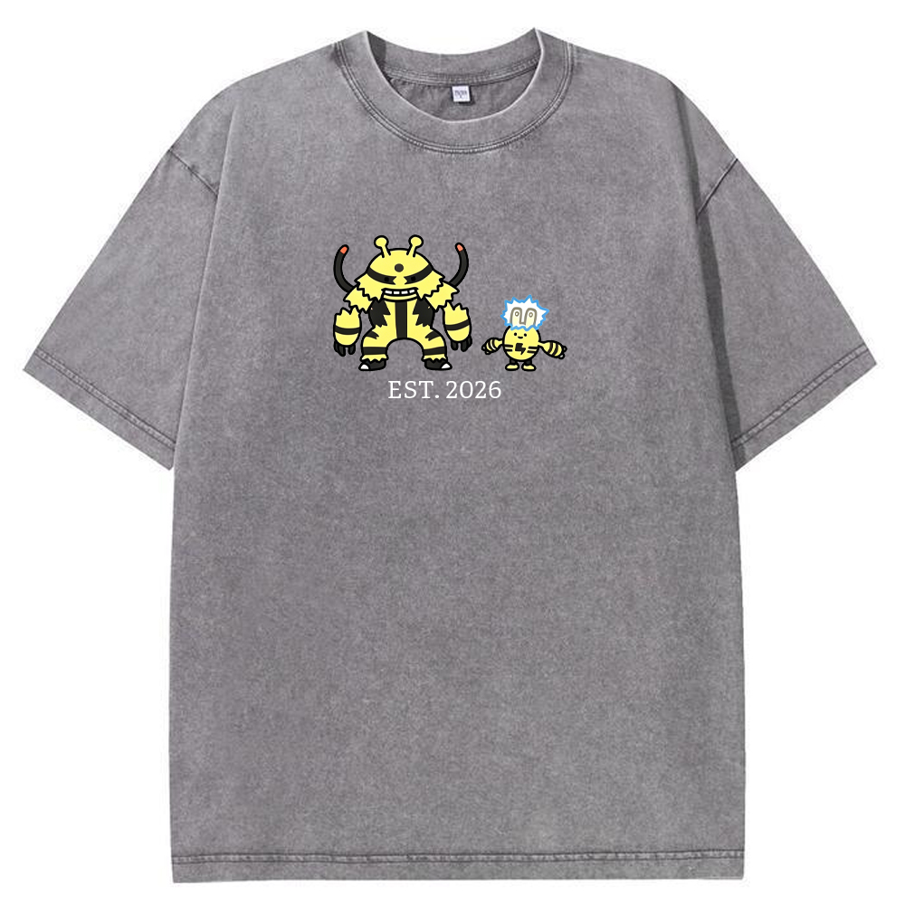 Cute Parent & Kid Electivire Vintage Washed T-Shirt