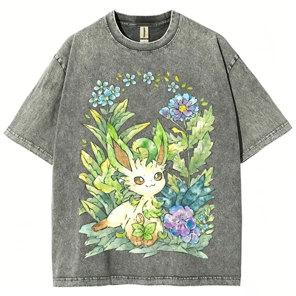Forest Leaf Guardian Unisex Vintage Washed Tee