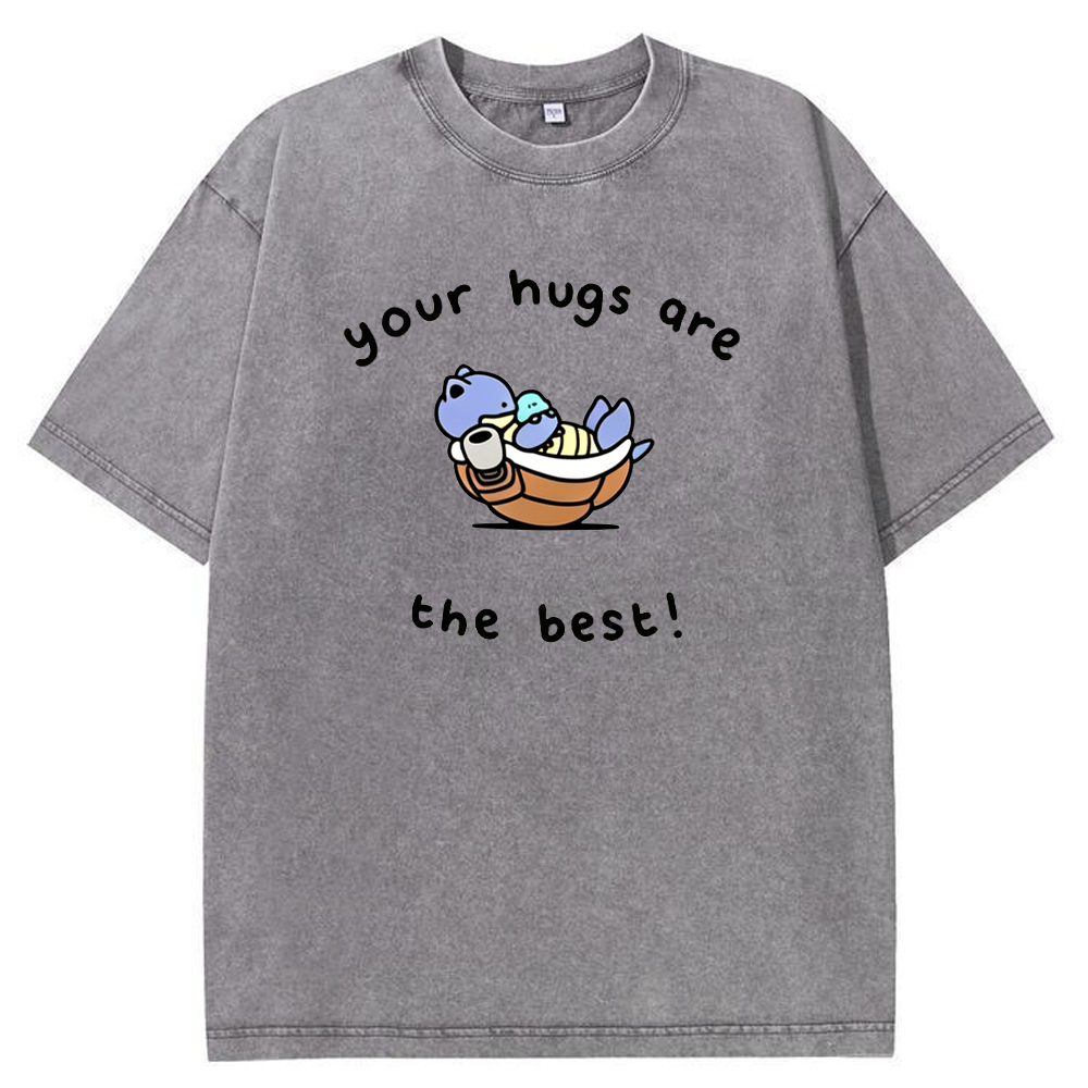 Best Hugs Love Quote Vintage Washed T-Shirt | Pokemon Anime