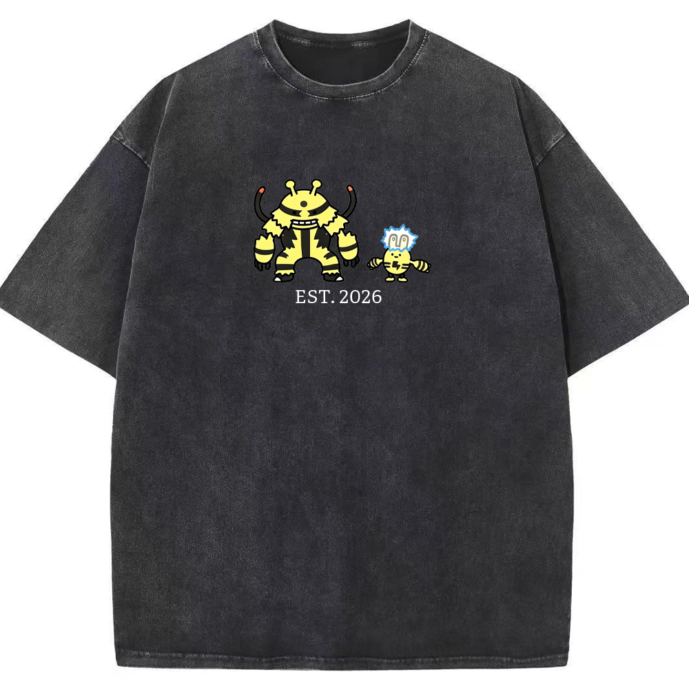 Cute Parent & Kid Electivire Vintage Washed T-Shirt