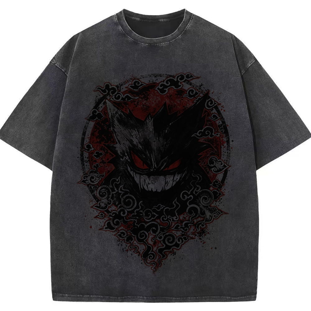 Oriental Cloud Gengar Tattoo Tee | Pokemon Anime