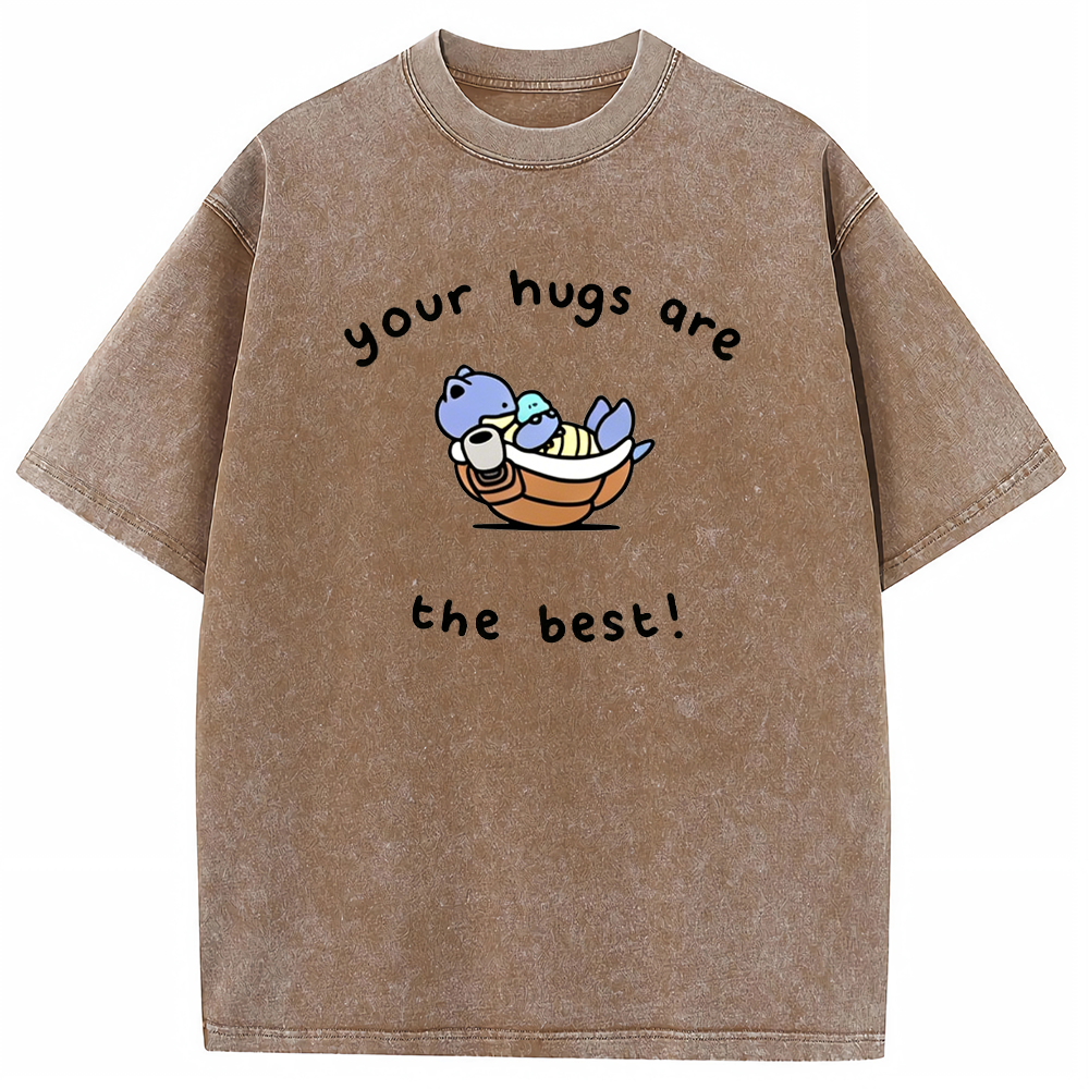 Best Hugs Love Quote Vintage Washed T-Shirt | Pokemon Anime