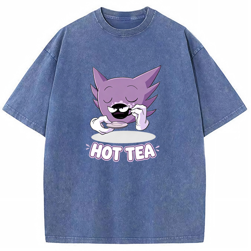 Haunter Sipping Tea Cartoon Tee | Pokemon Anime