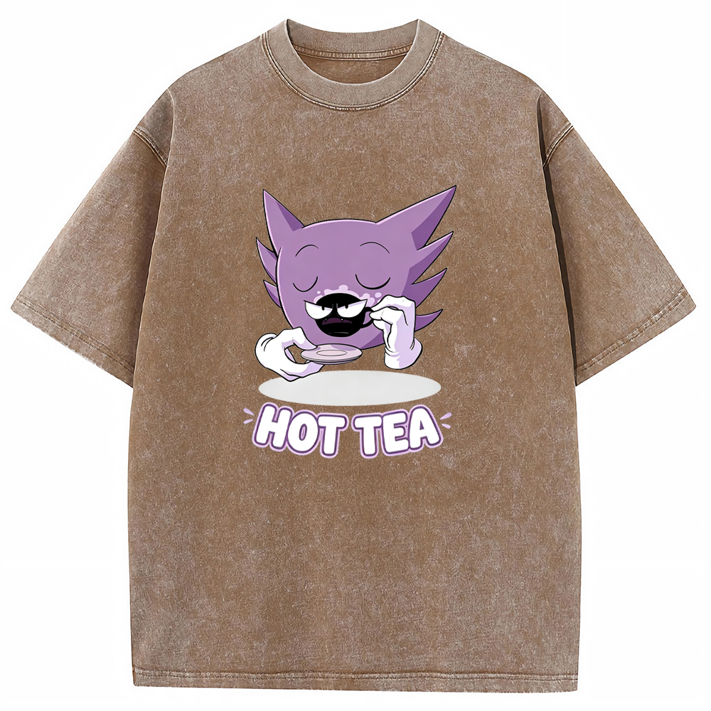 Haunter Sipping Tea Cartoon Tee | Pokemon Anime