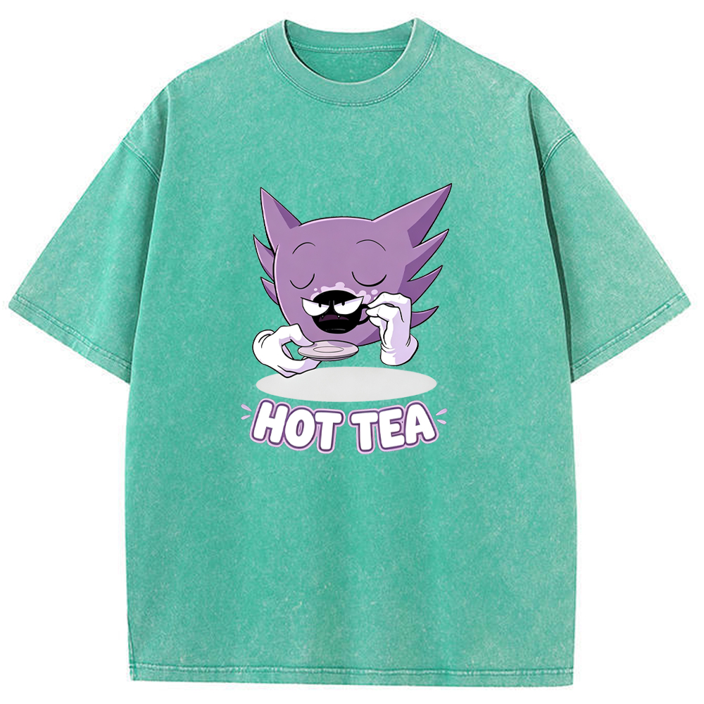 Haunter Sipping Tea Cartoon Tee | Pokemon Anime