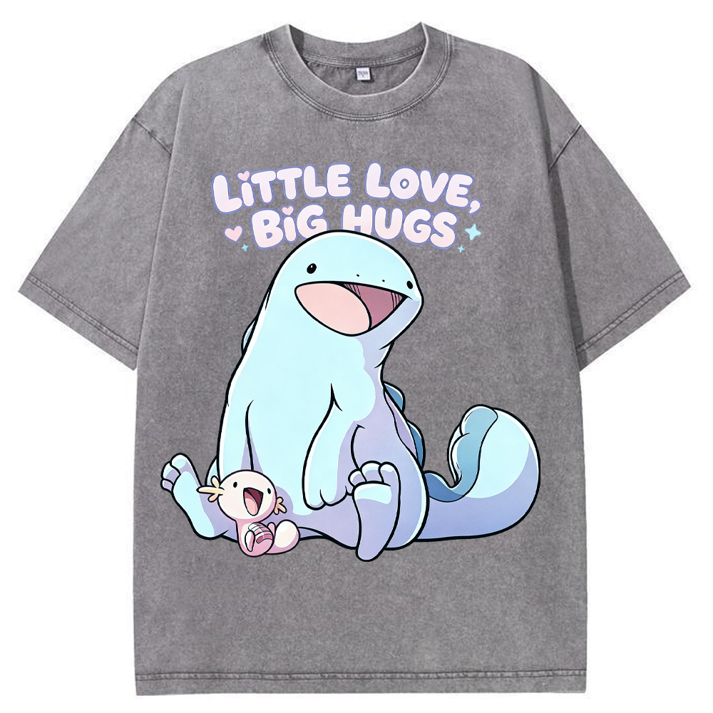 Parent & Kid Quagsire & Axolotl Wooper Vintage Washed T-Shirt
