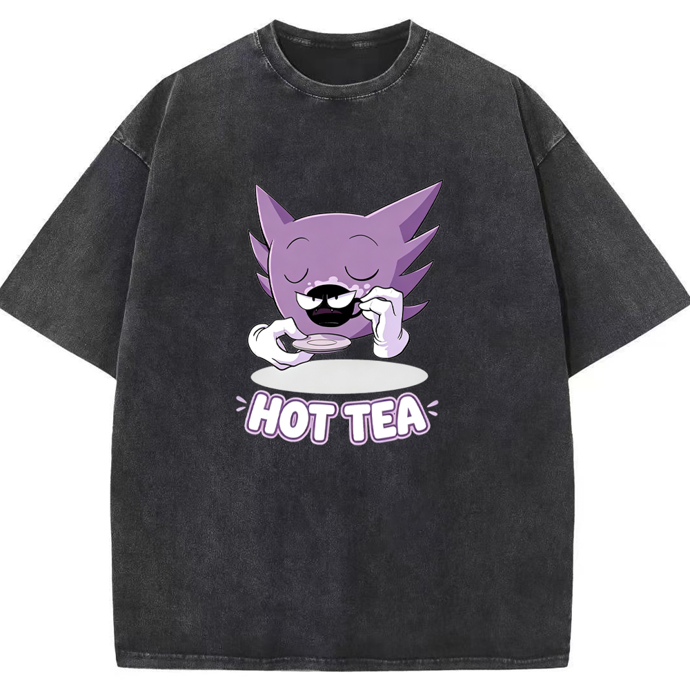Haunter Sipping Tea Cartoon Tee | Pokemon Anime