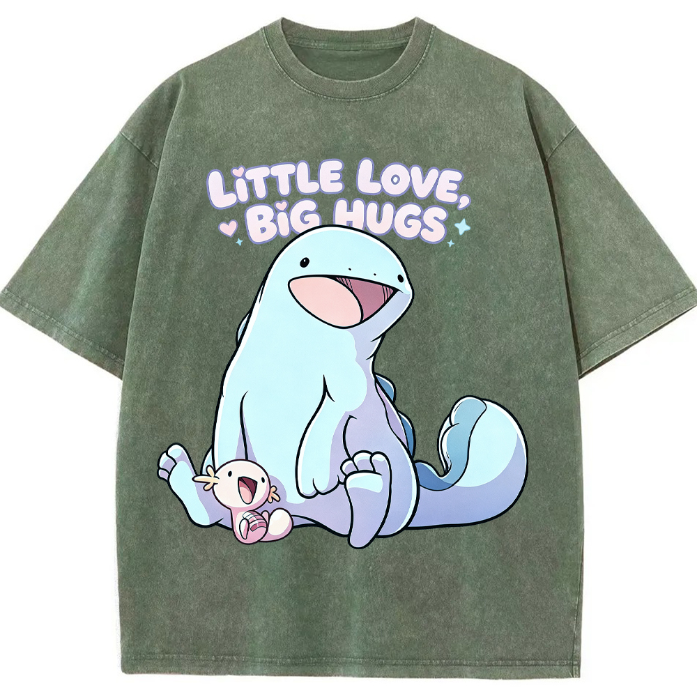 Parent & Kid Quagsire & Axolotl Wooper Vintage Washed T-Shirt