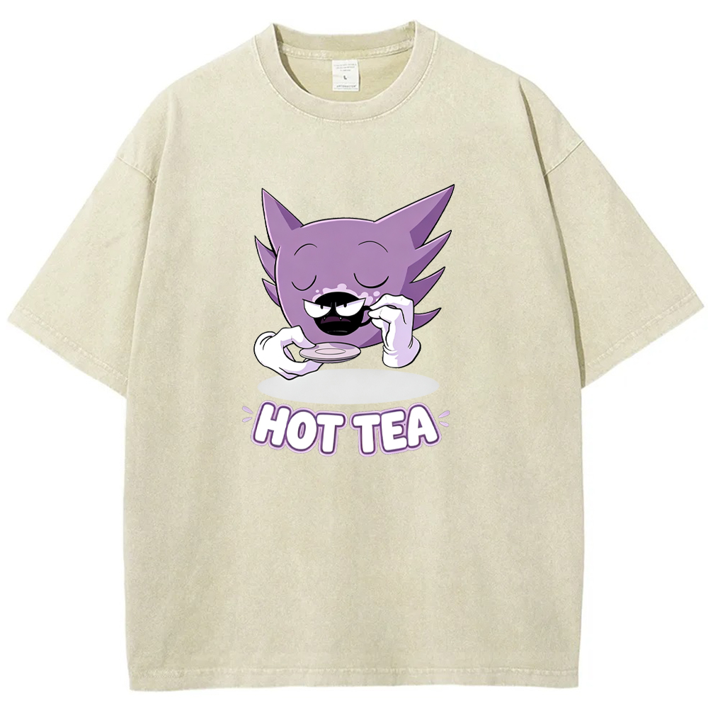 Haunter Sipping Tea Cartoon Tee | Pokemon Anime