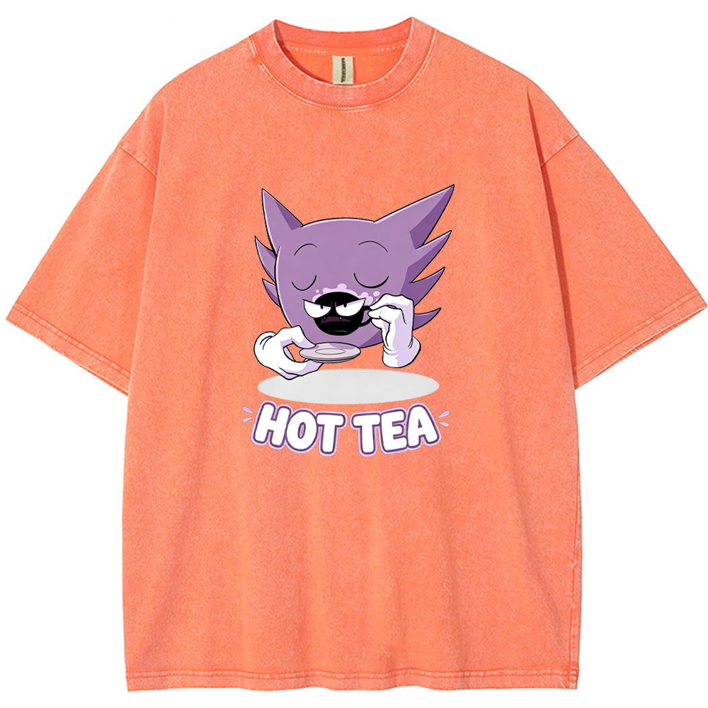 Haunter Sipping Tea Cartoon Tee | Pokemon Anime