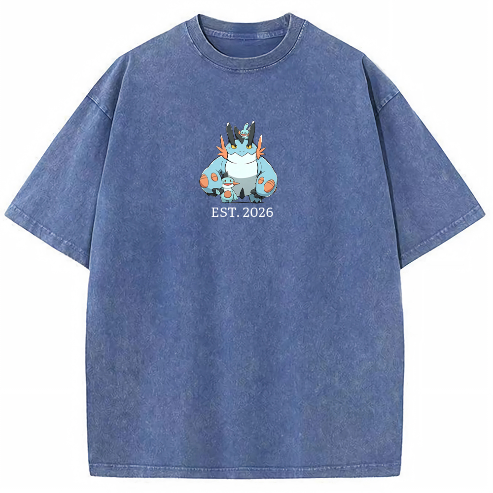 Cute Parent & Kid Swampert Vintage Washed T-Shirt