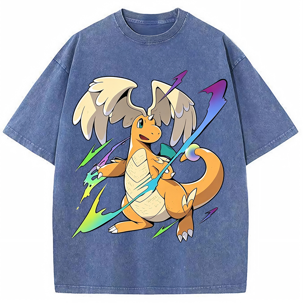 Flying Dragonite Neon Lightning Anime Sweatshirt