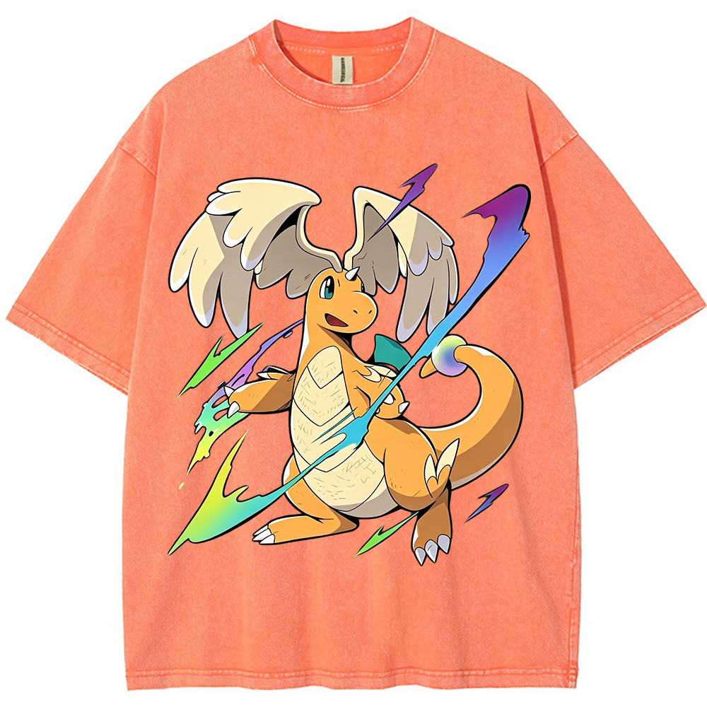 Flying Dragonite Neon Lightning Anime Sweatshirt