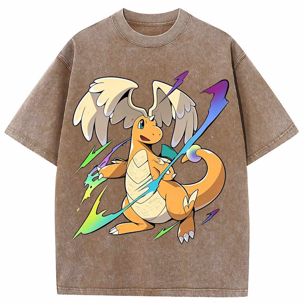 Flying Dragonite Neon Lightning Anime Sweatshirt