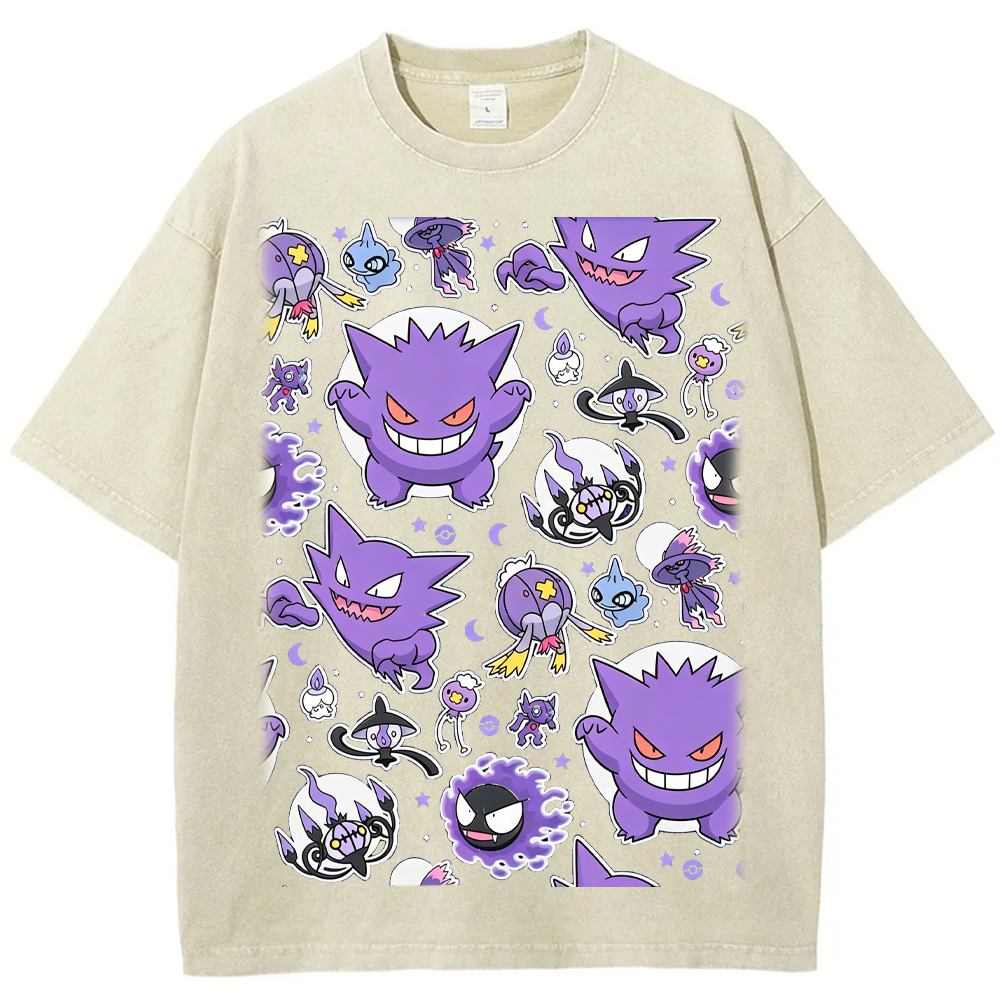Ghostly Gathering Pokemon Anime Vintage Tee | Pokemon