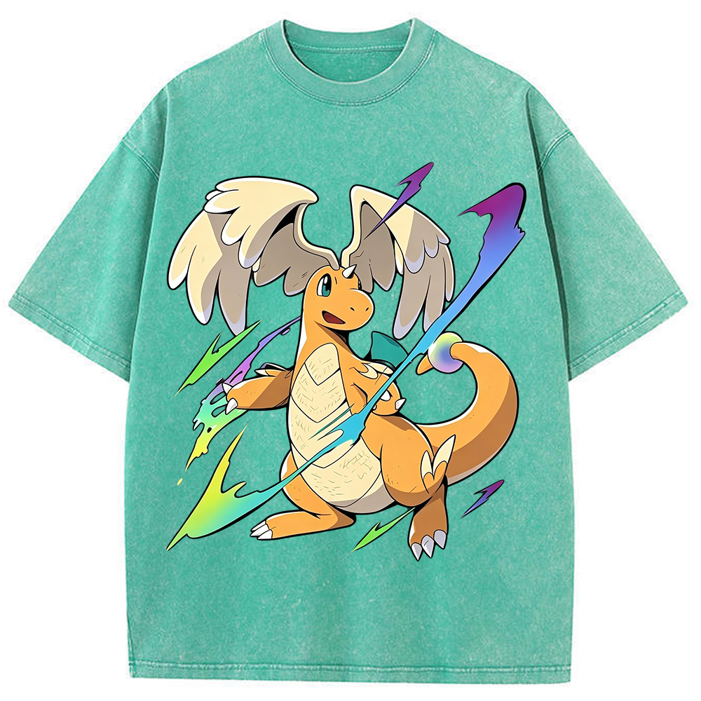 Flying Dragonite Neon Lightning Anime Sweatshirt