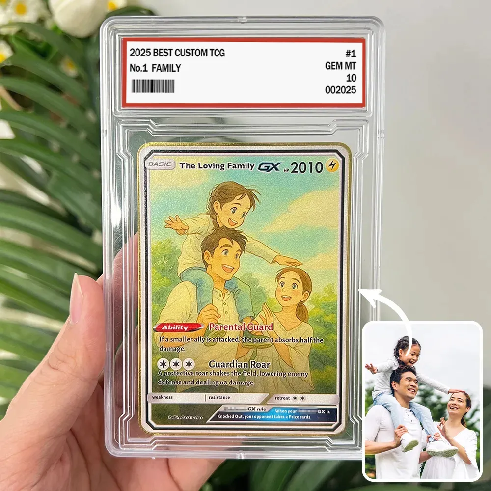 🤩Personalized Famliy Anime Art Trading Card