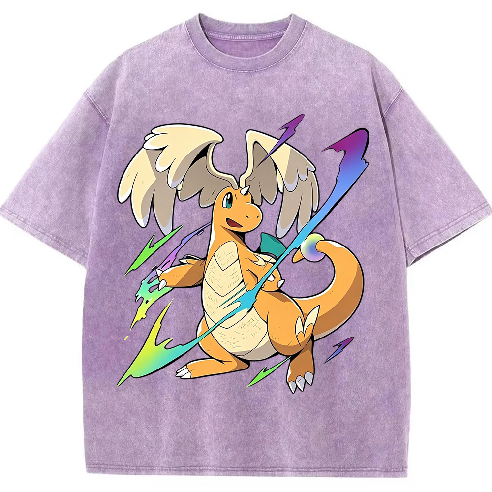 Flying Dragonite Neon Lightning Anime Sweatshirt
