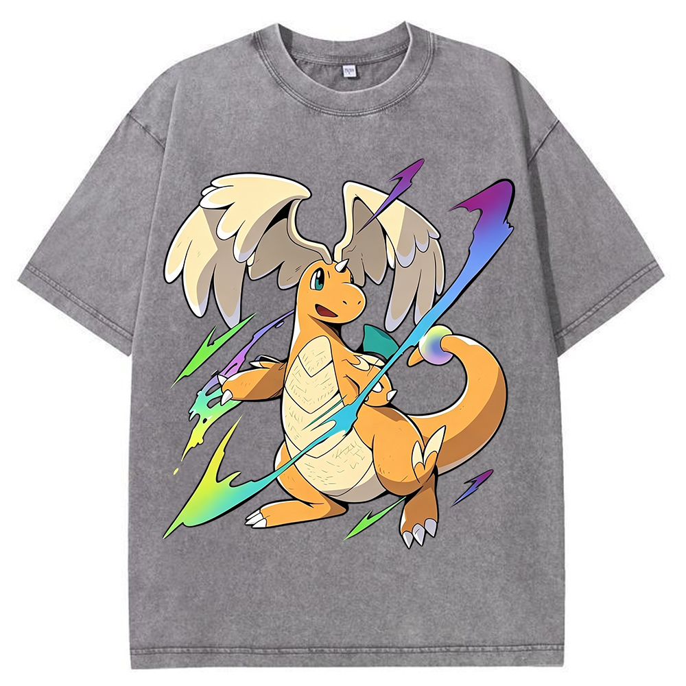 Flying Dragonite Neon Lightning Anime Sweatshirt