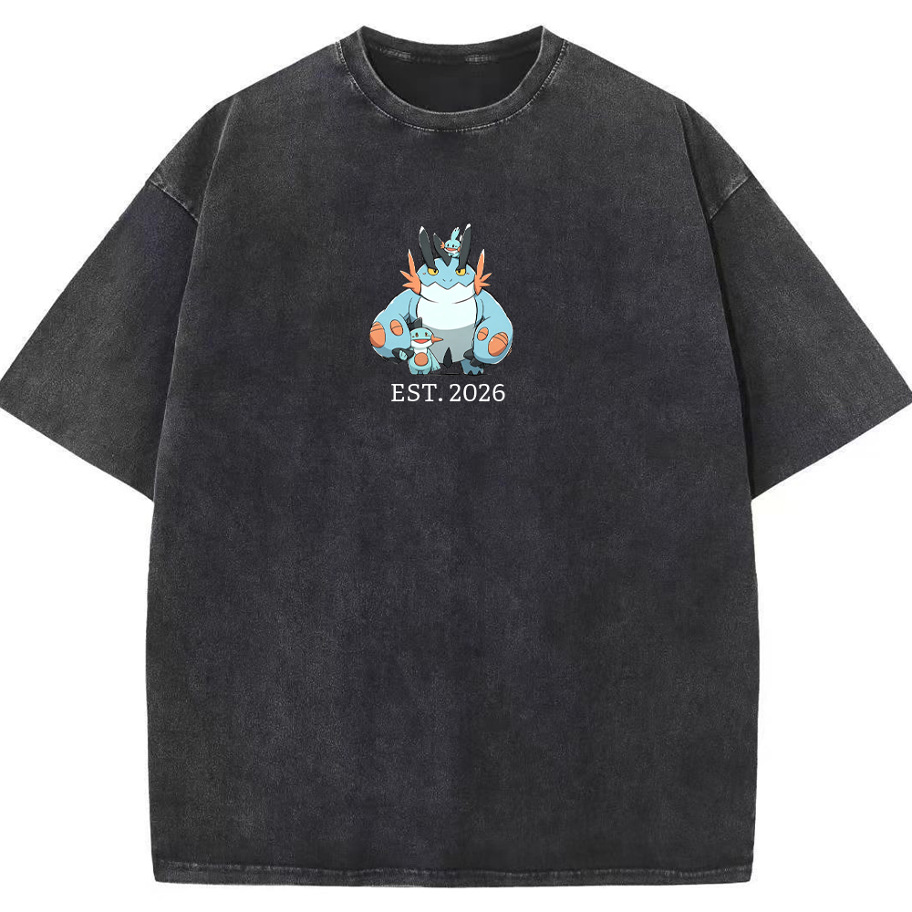 Cute Parent & Kid Swampert Vintage Washed T-Shirt