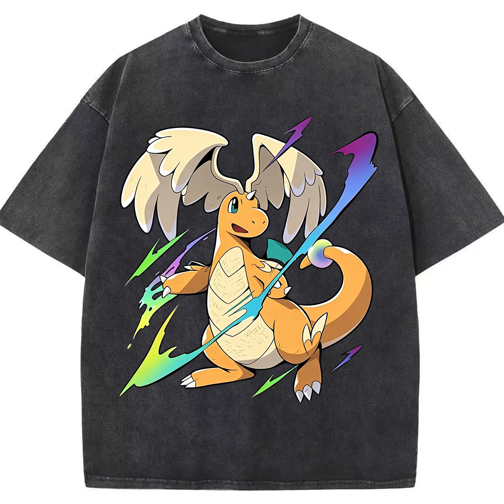 Flying Dragonite Neon Lightning Anime Sweatshirt
