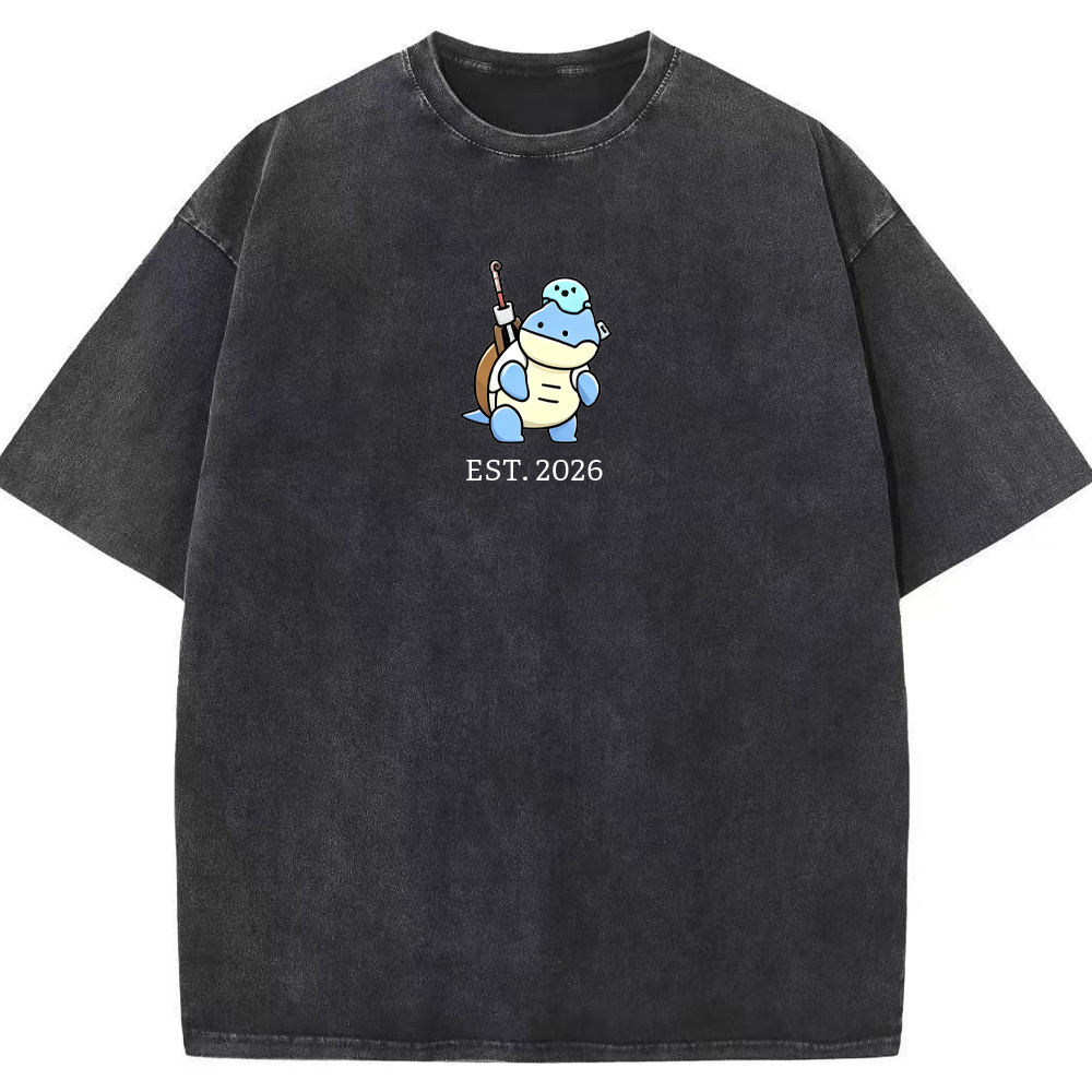 Cute Parent & Kid Blastoise Vintage Washed T-Shirt