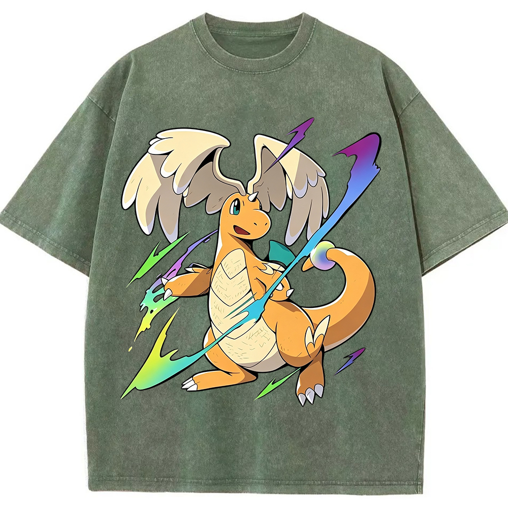 Flying Dragonite Neon Lightning Anime Sweatshirt