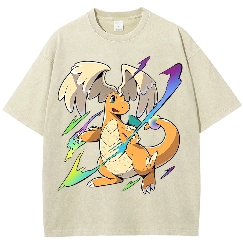 Flying Dragonite Neon Lightning Anime Sweatshirt