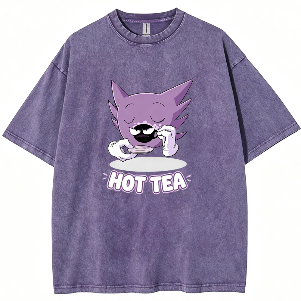 Haunter Sipping Tea Cartoon Tee | Pokemon Anime