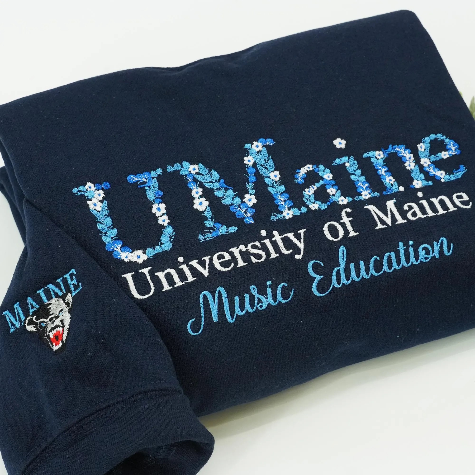 Custom College Embroidered Sweatshirt-Gift For Custom