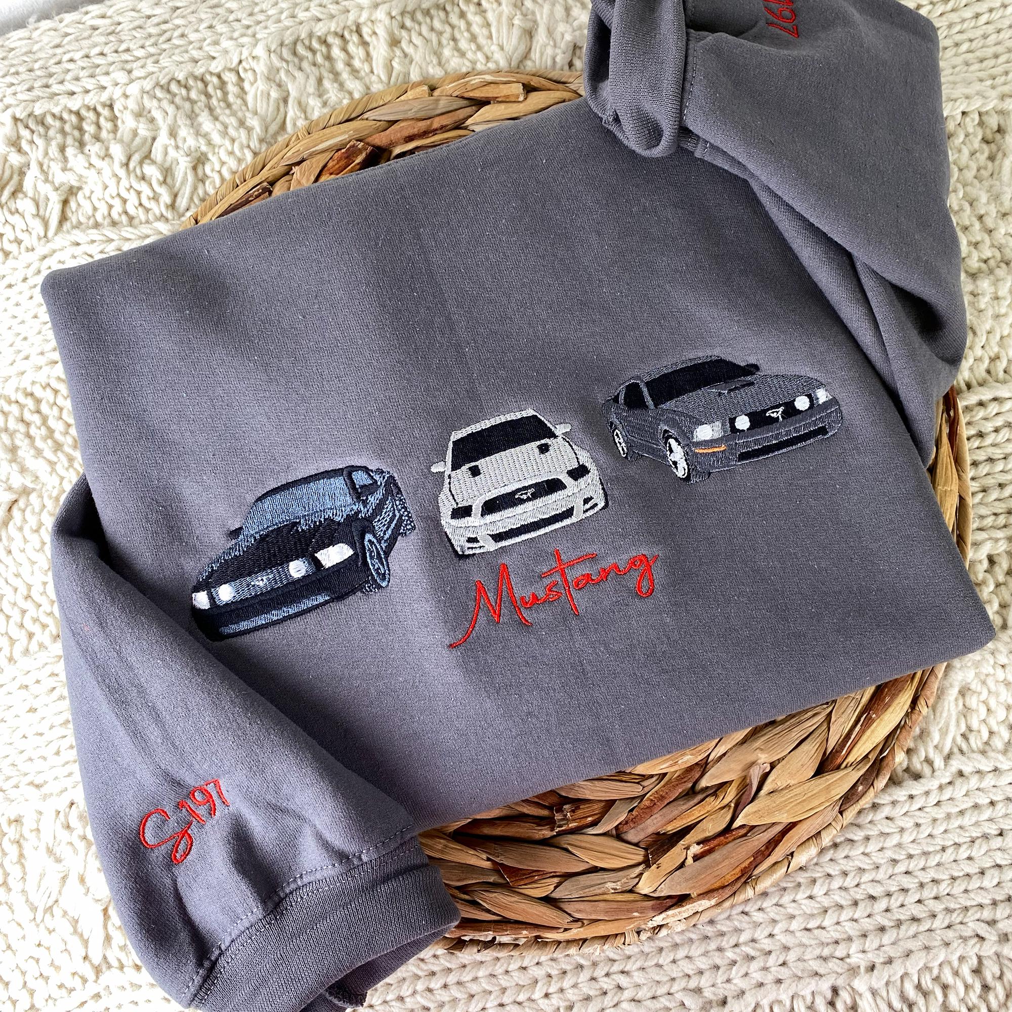 Custom Embroidered Car V3 Sweatshirt-Gift For Custom