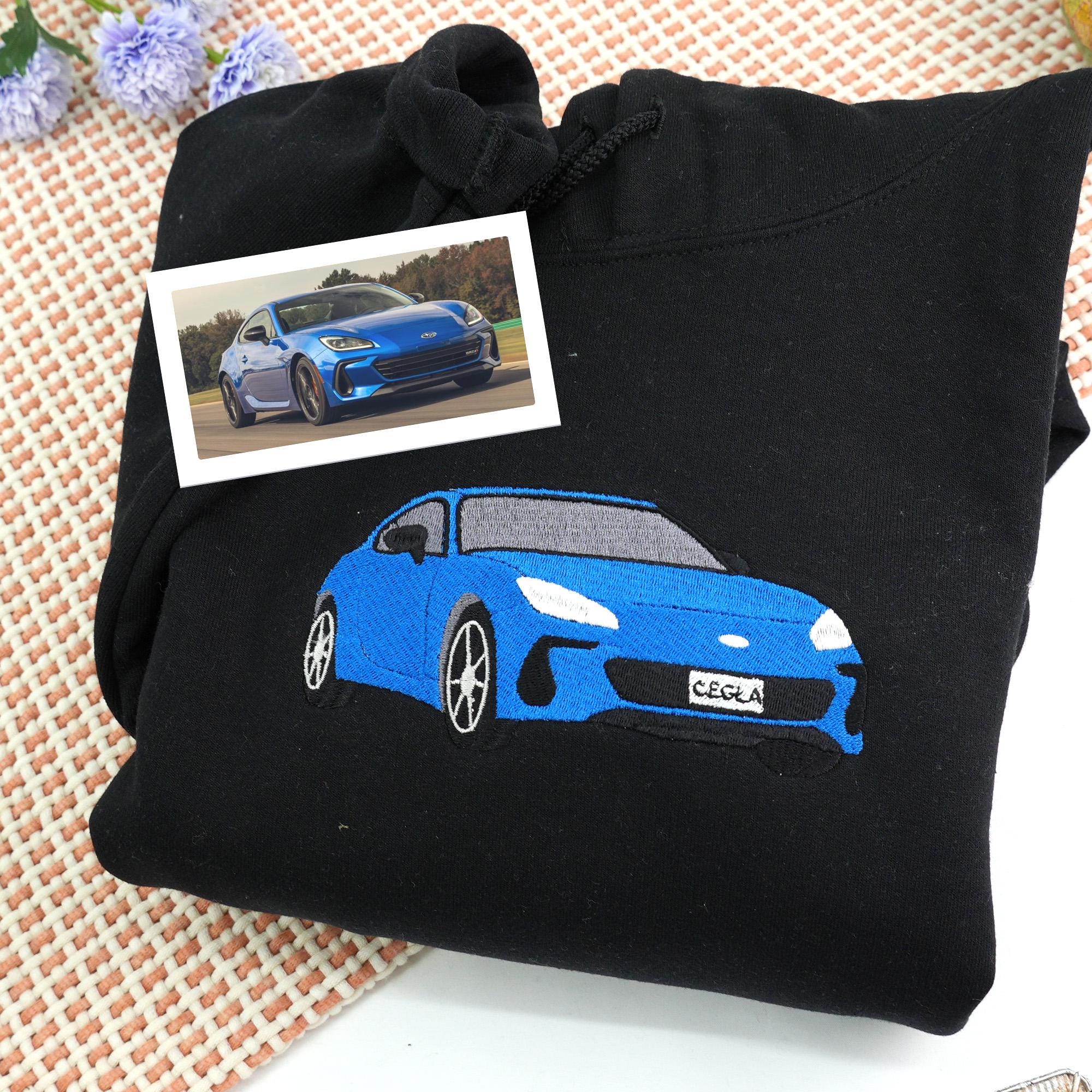 Custom Embroidered Car V2 Sweatshirt-Gift For Custom