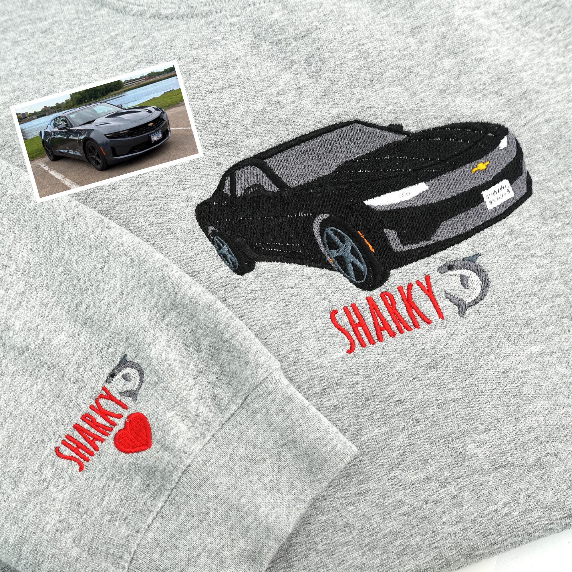 Custom Embroidered Car V2 Sweatshirt-Gift For Custom