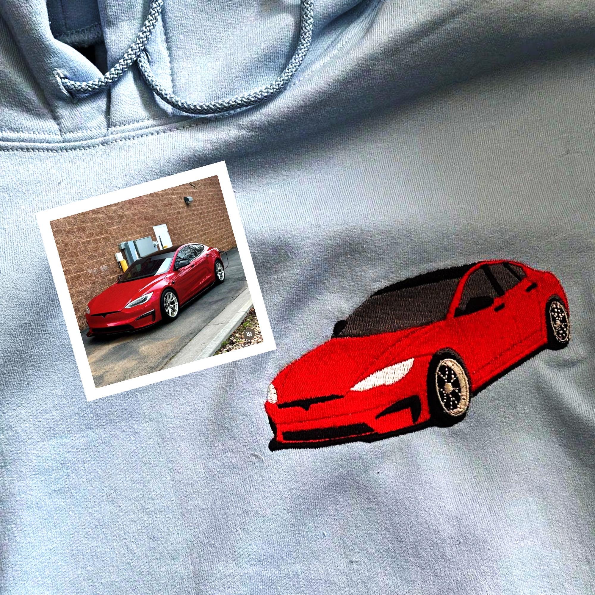 Custom Embroidered Car V2 Sweatshirt-Gift For Custom